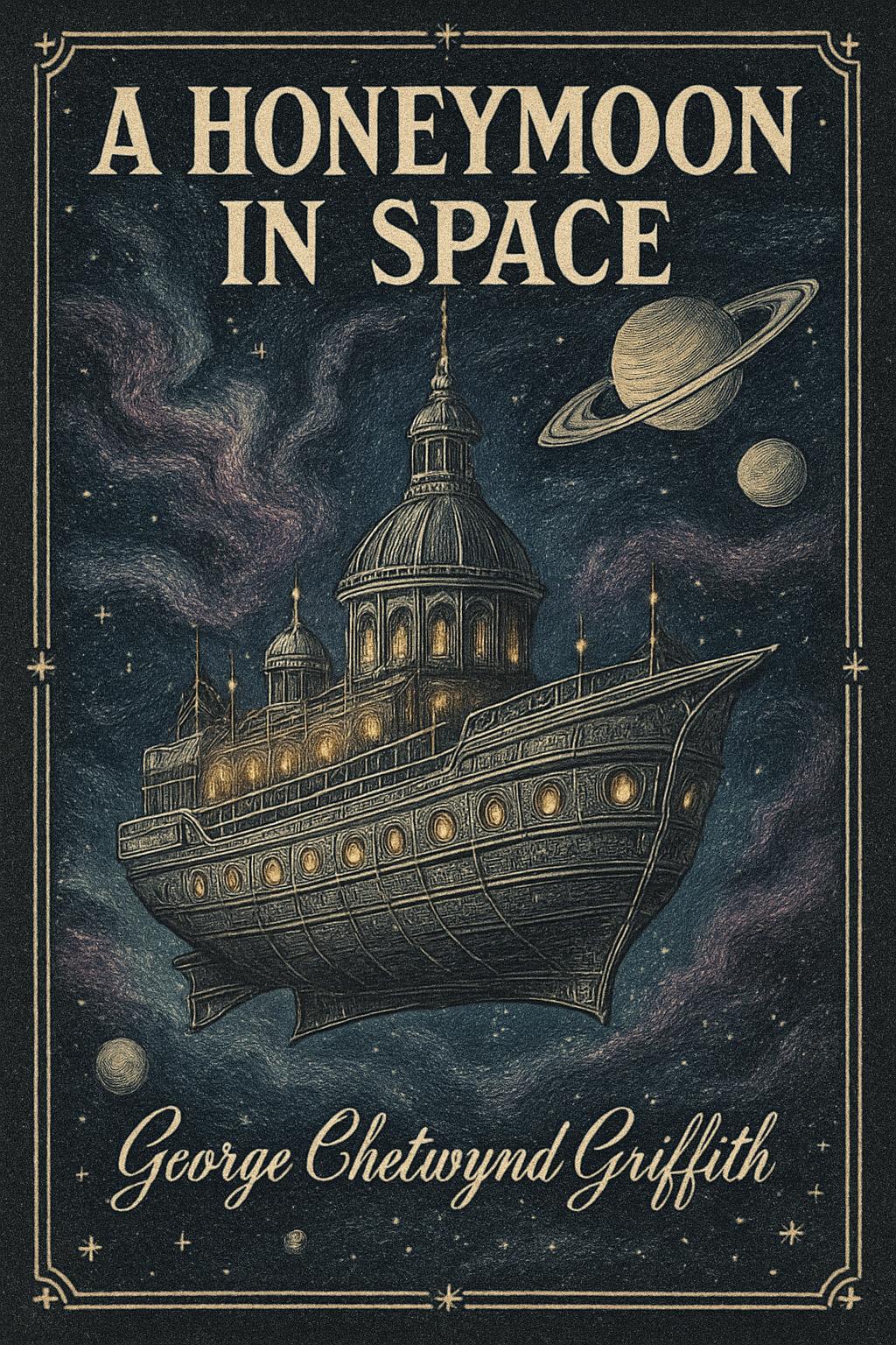 Cover of A Honeymoon in Space by George Chetwynd Griffith