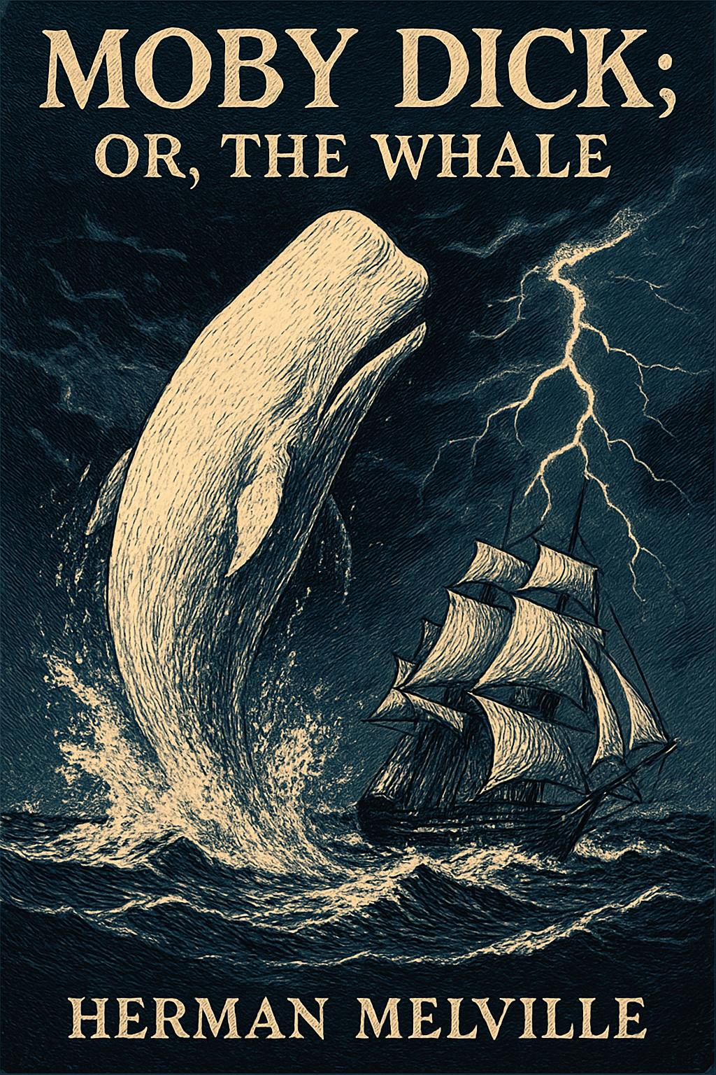 Cover of Moby Dick; Or, The Whale by Herman Melville