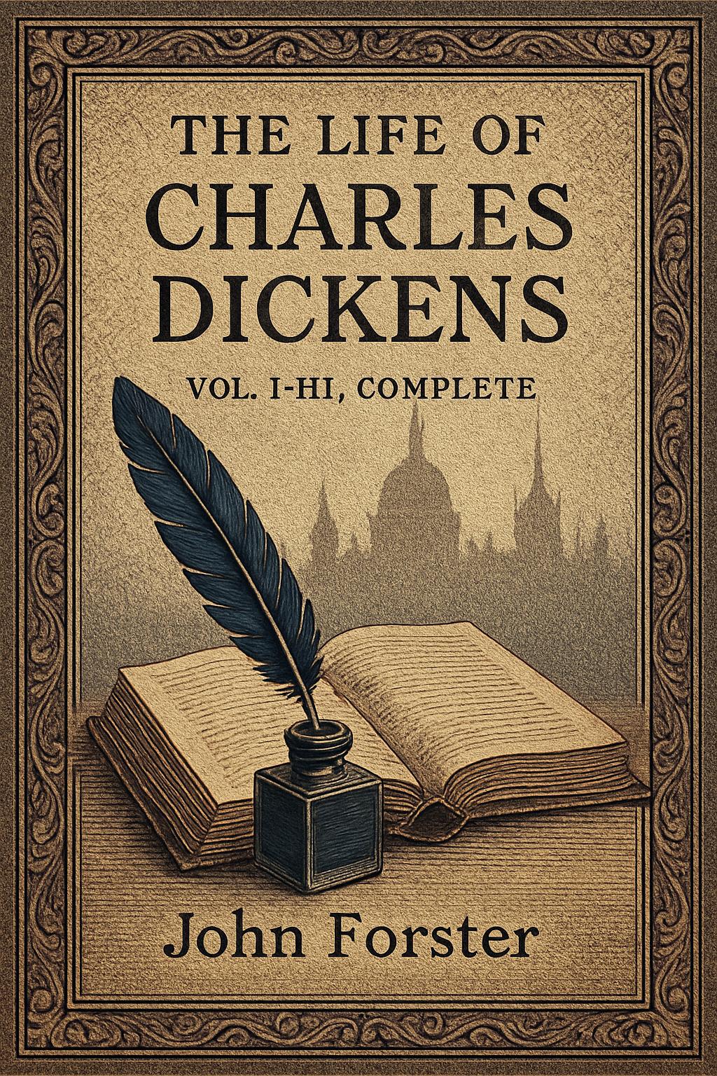 Cover of The Life of Charles Dickens, Vol. I-III, Complete by John Forster