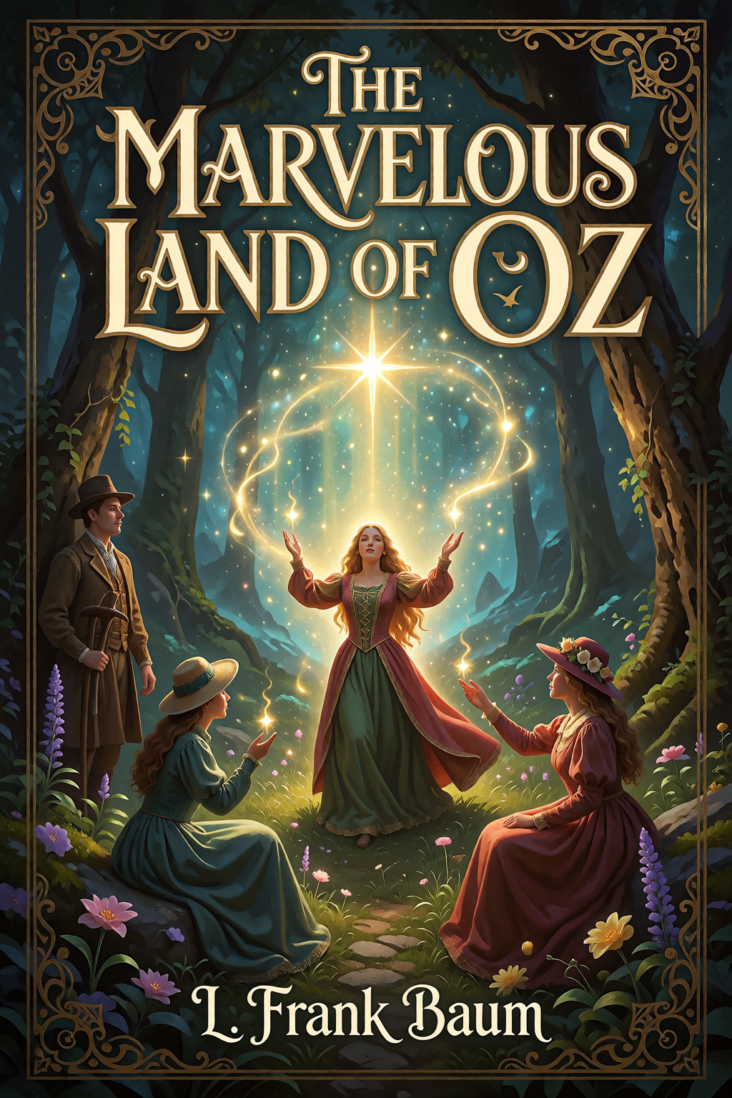 Cover of The Marvelous Land of Oz by L. Frank Baum
