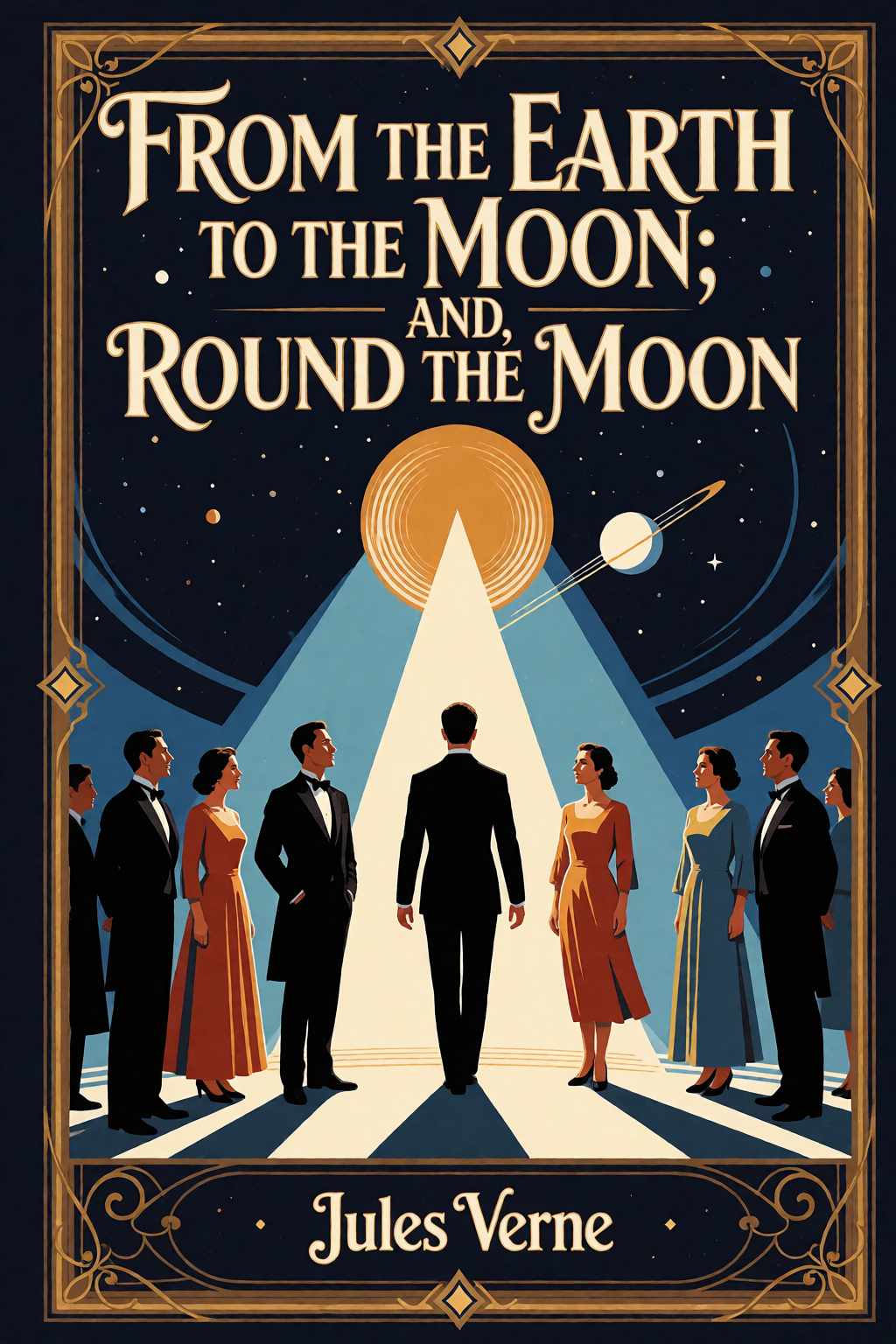 Cover of From the Earth to the moon; and, round the moon by Jules Verne