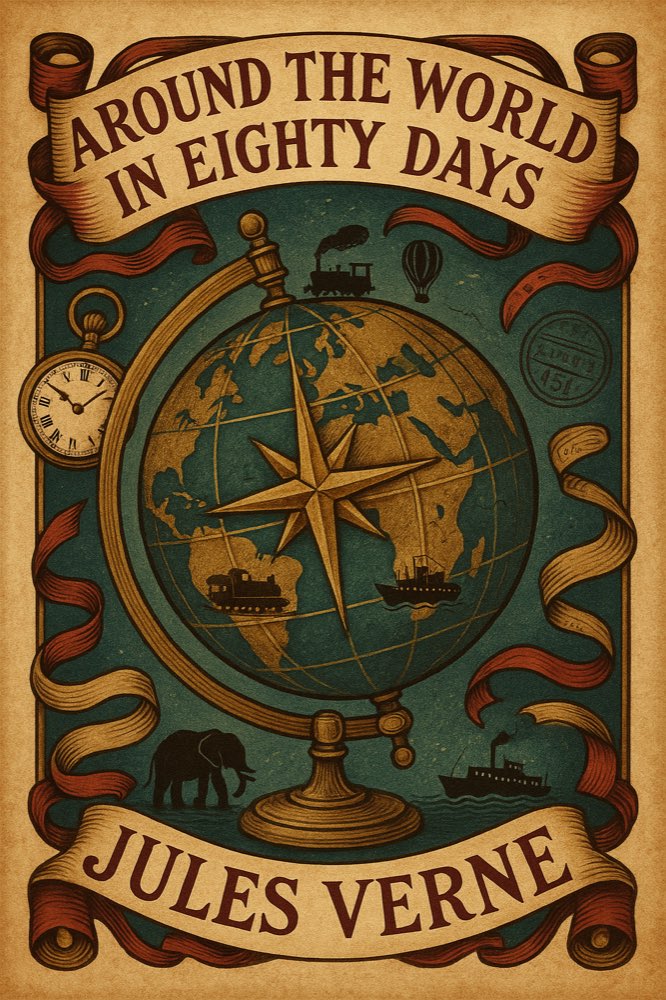 Cover of Around the World in Eighty Days by Jules Verne