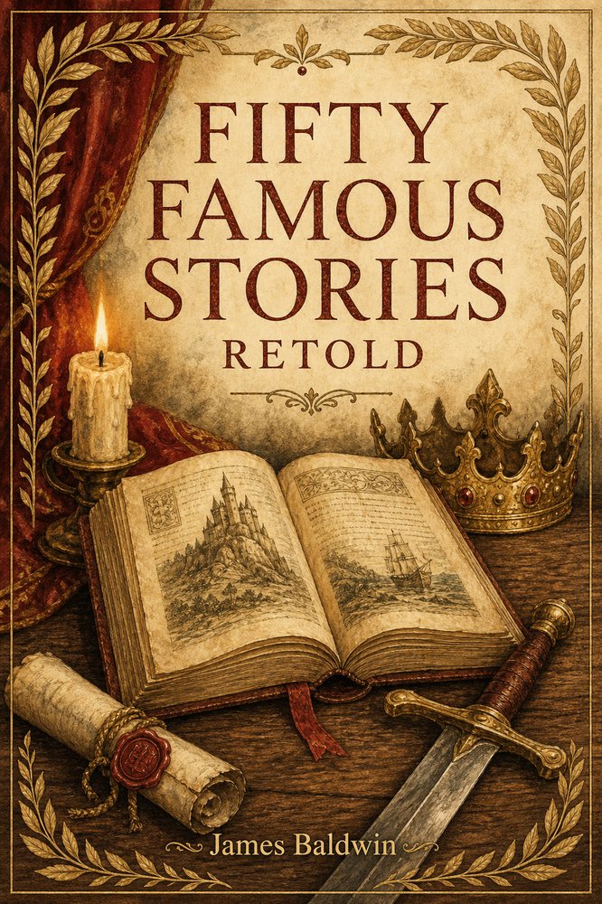 Cover of Fifty Famous Stories Retold by James Baldwin