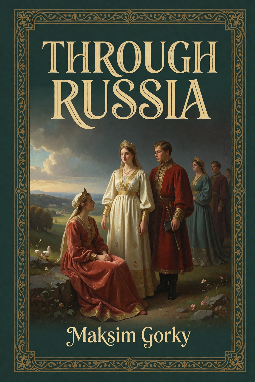 Cover of Through Russia by Maksim Gorky