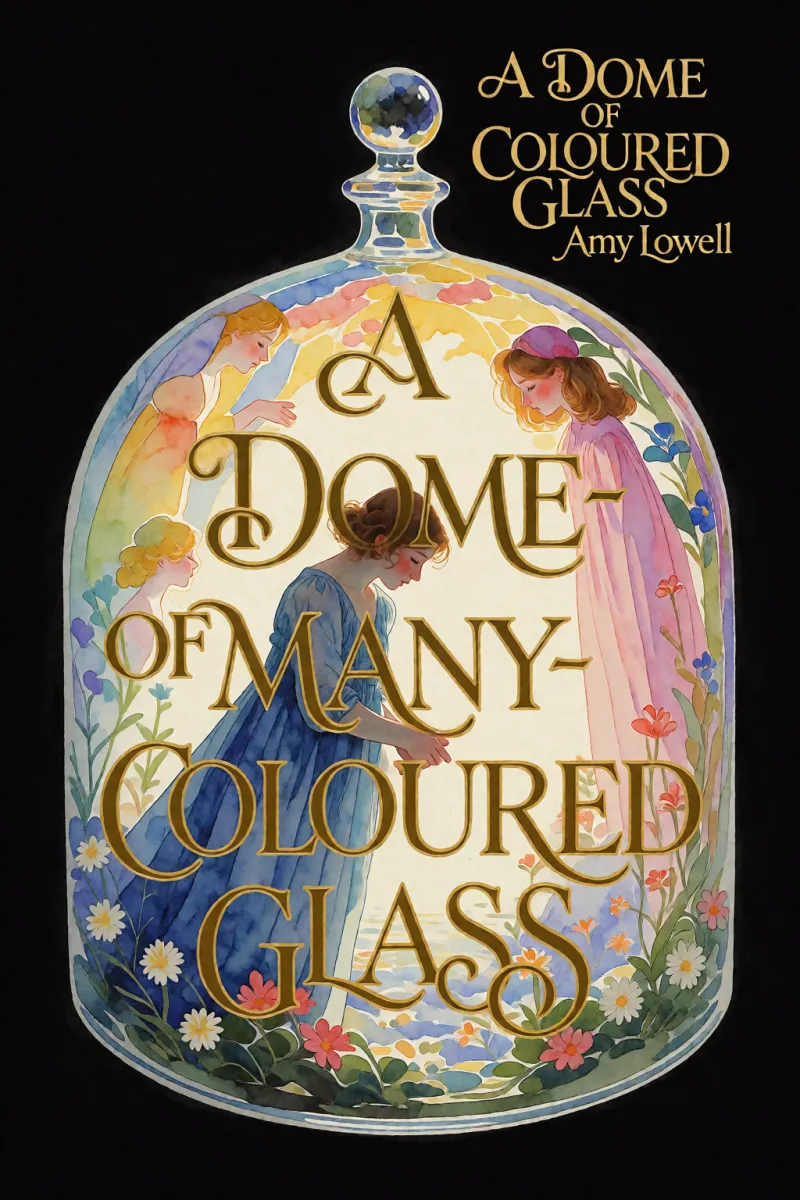 Cover of A Dome of Many-Coloured Glass by Amy Lowell