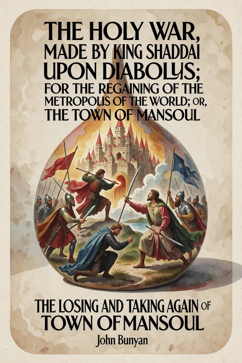 Cover of The Holy War, Made by King Shaddai Upon Diabolus, for the Regaining of the Metropolis of the World; Or, The Losing and Taking Again of the Town of Mansoul by John Bunyan