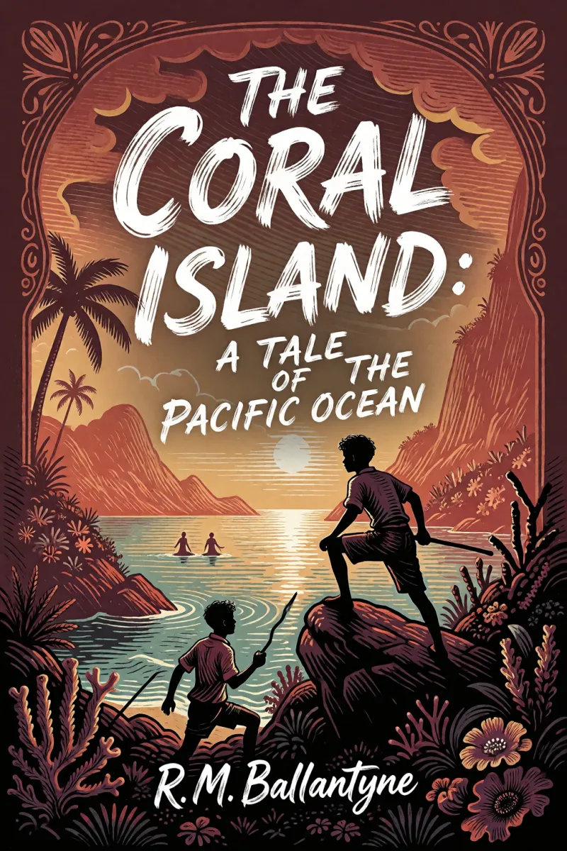 Cover of The Coral Island: A Tale of the Pacific Ocean by R. M. Ballantyne