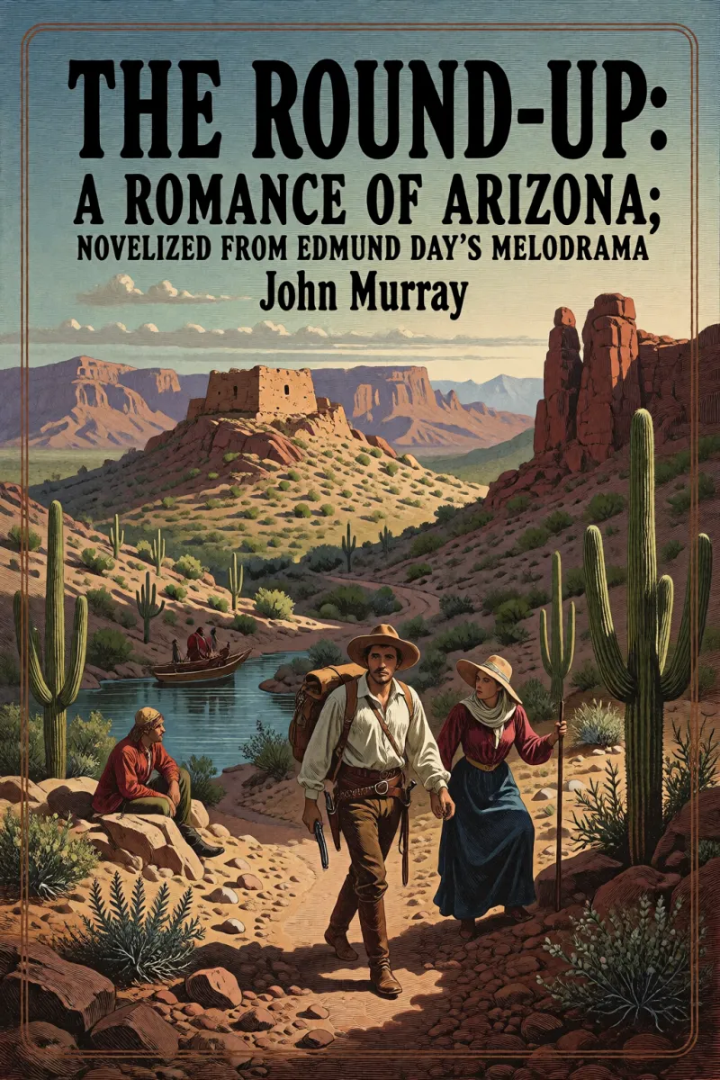 Cover of The Round-Up: A Romance of Arizona; Novelized from Edmund Day's Melodrama by John Murray