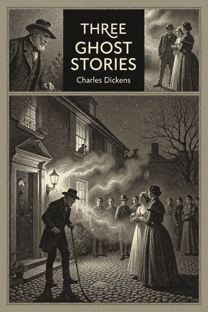 Cover of Three Ghost Stories by Charles Dickens
