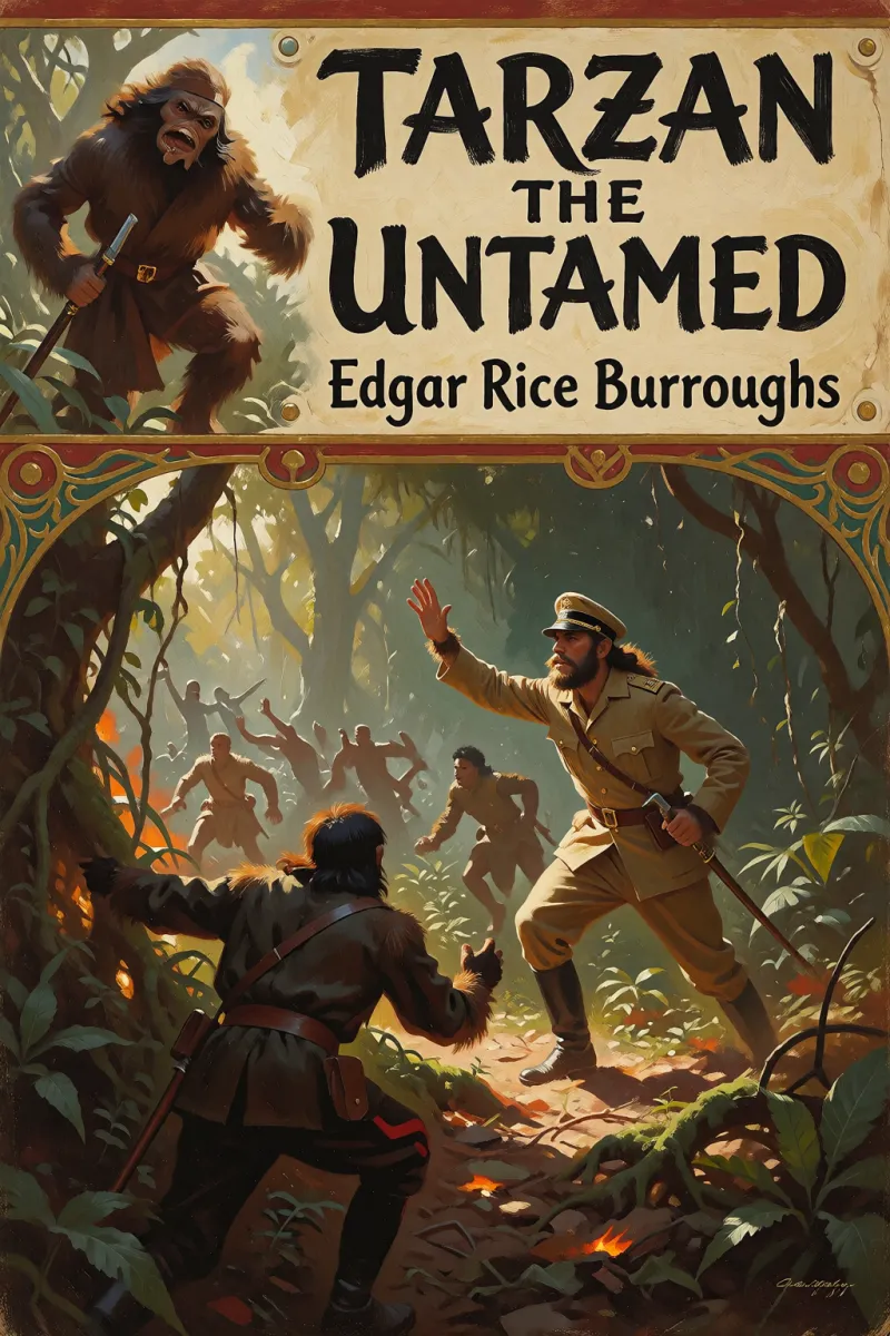 Cover of Tarzan the Untamed by Edgar Rice Burroughs