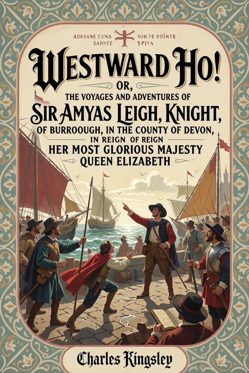 Cover of Westward Ho! Or, The Voyages and Adventures of Sir Amyas Leigh, Knight, of Burrough, in the County of Devon, in the Reign of Her Most Glorious Majesty Queen Elizabeth by Charles Kingsley