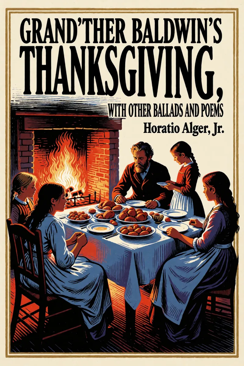 Cover of Grand'ther Baldwin's Thanksgiving, with Other Ballads and Poems by Horatio Alger, Jr.