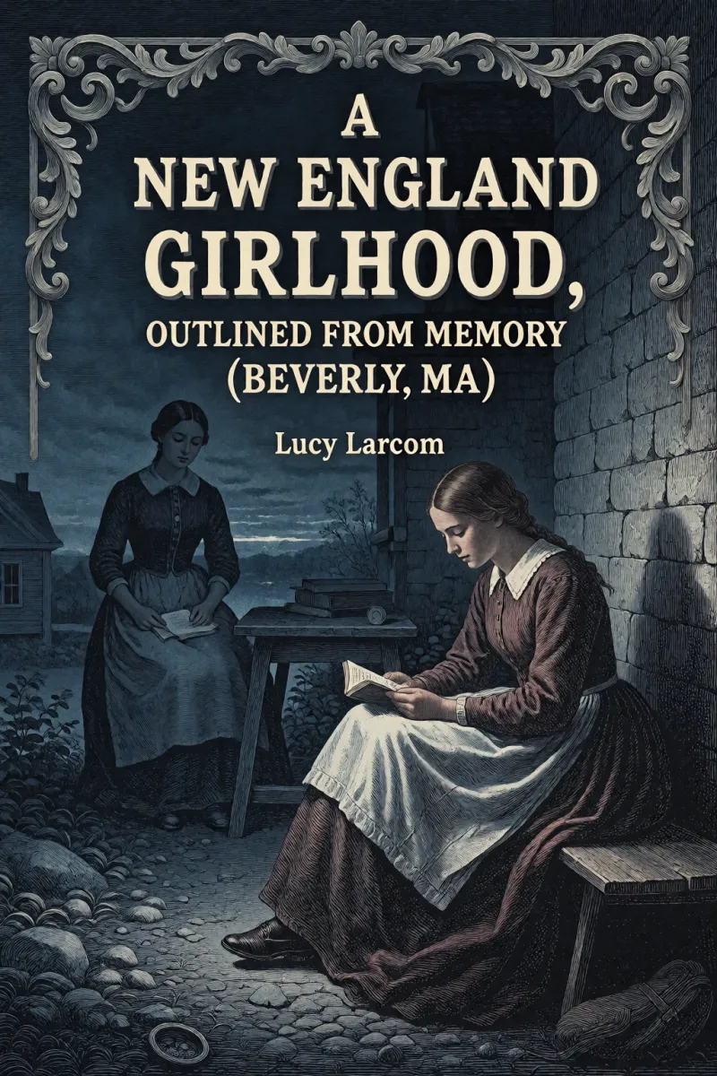 Cover of A New England Girlhood, Outlined from Memory (Beverly, MA) by Lucy Larcom
