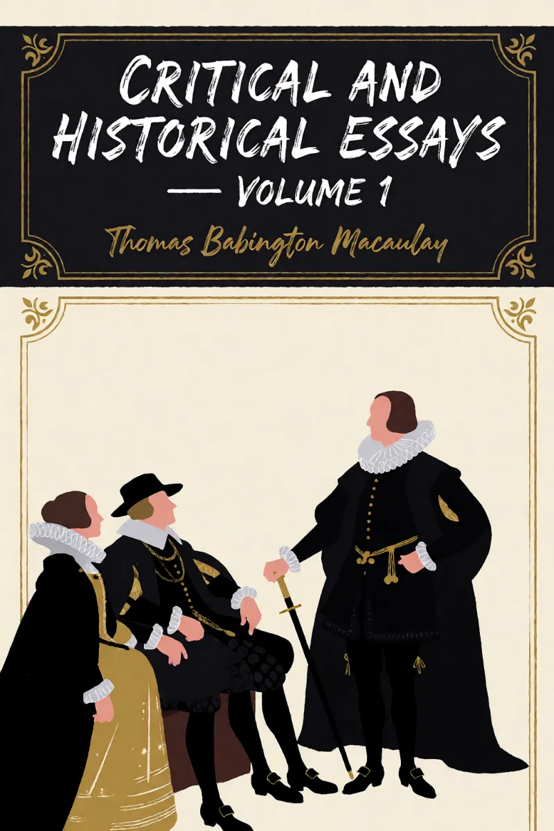 Cover of Critical and Historical Essays — Volume 1 by Thomas Babington Macaulay