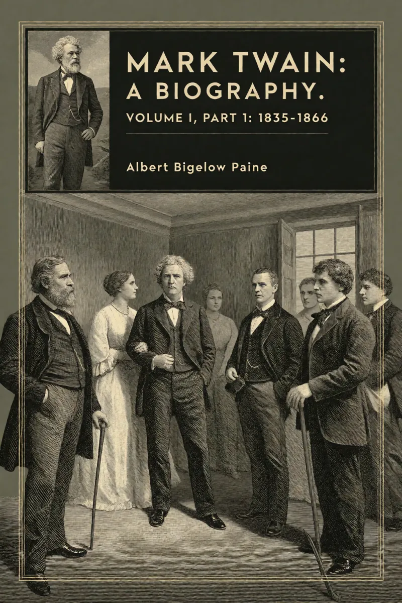 Cover of Mark Twain: A Biography. Volume I, Part 1: 1835-1866 by Albert Bigelow Paine
