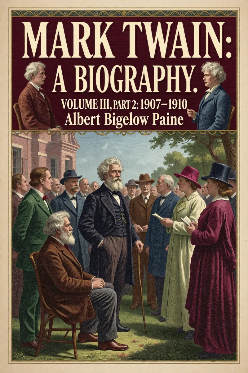 Cover of Mark Twain: A Biography. Volume III, Part 2: 1907-1910 by Albert Bigelow Paine