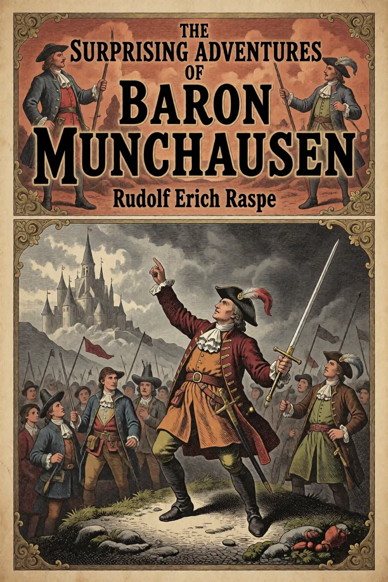 Cover of The Surprising Adventures of Baron Munchausen by Rudolf Erich Raspe