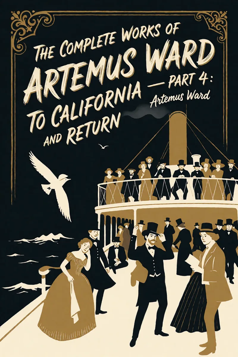 Cover of The Complete Works of Artemus Ward — Part 4: To California and Return by Artemus Ward
