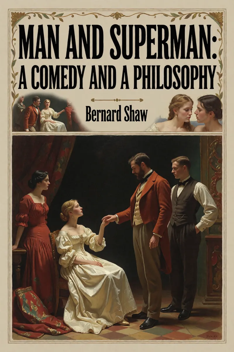 Cover of Man and Superman: A Comedy and a Philosophy by Bernard Shaw