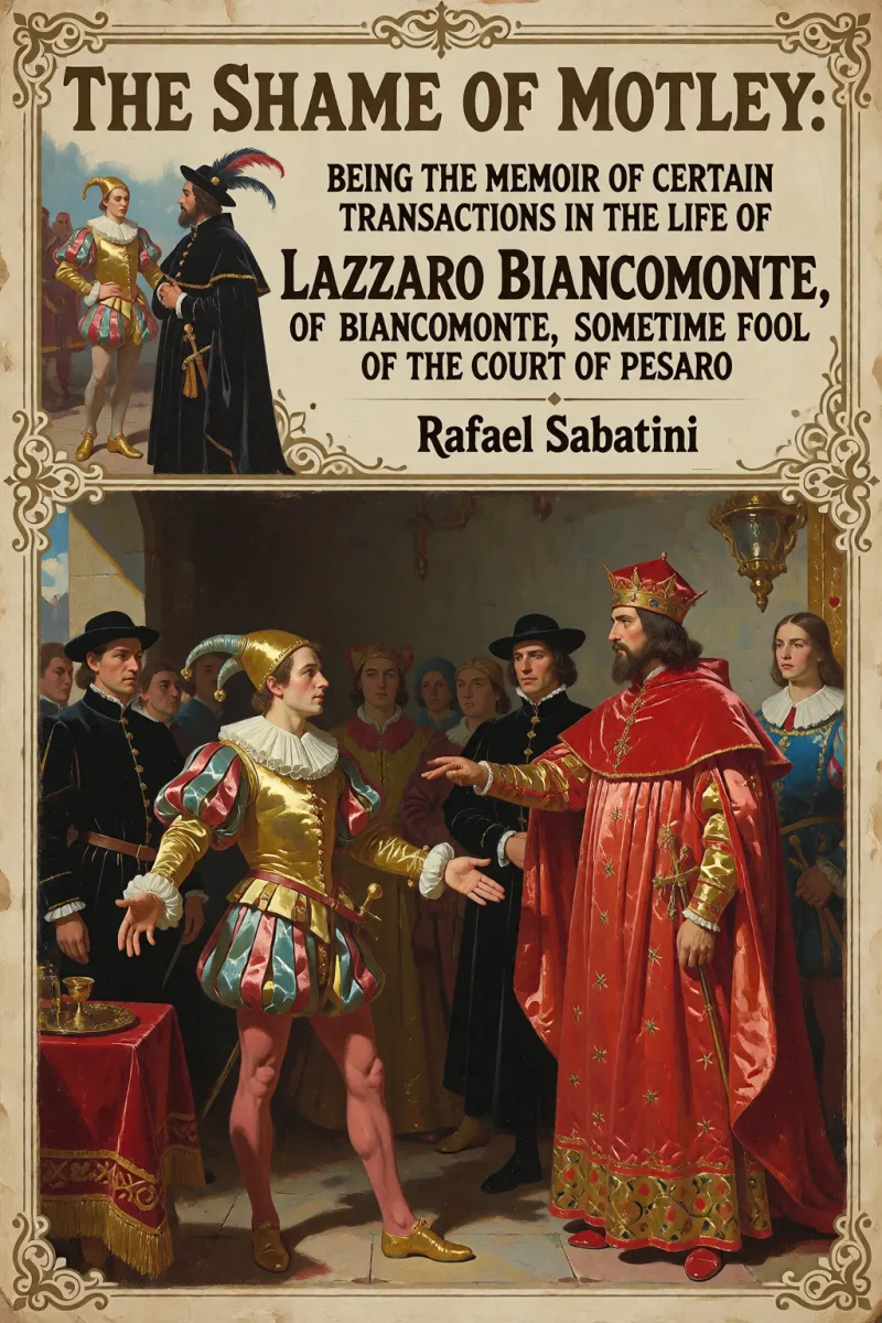 Cover of The Shame of Motley: being the memoir of certain transactions in the life of Lazzaro Biancomonte, of Biancomonte, sometime fool of the court of Pesaro by Rafael Sabatini