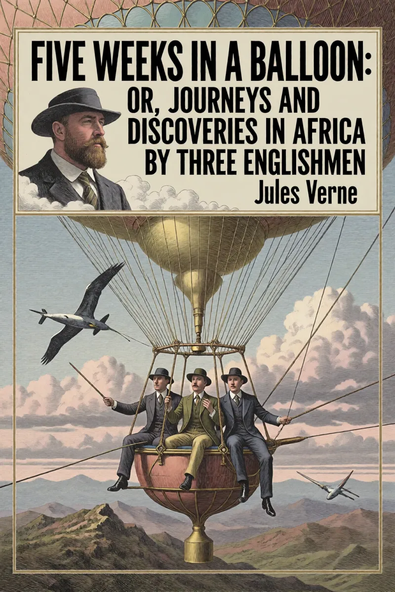Cover of Five Weeks in a Balloon: Or, Journeys and Discoveries in Africa by Three Englishmen by Jules Verne