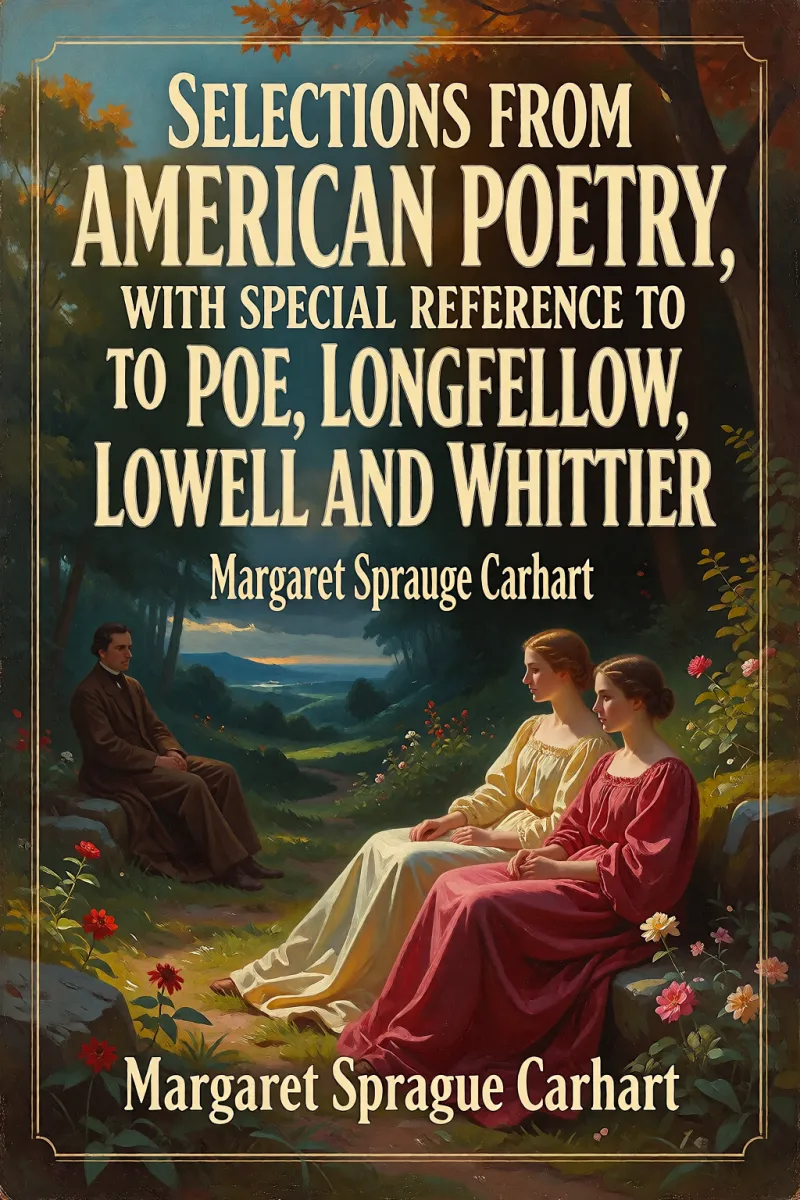 Cover of Selections from American poetry, with special reference to Poe, Longfellow, Lowell and Whittier by Margaret Sprague Carhart