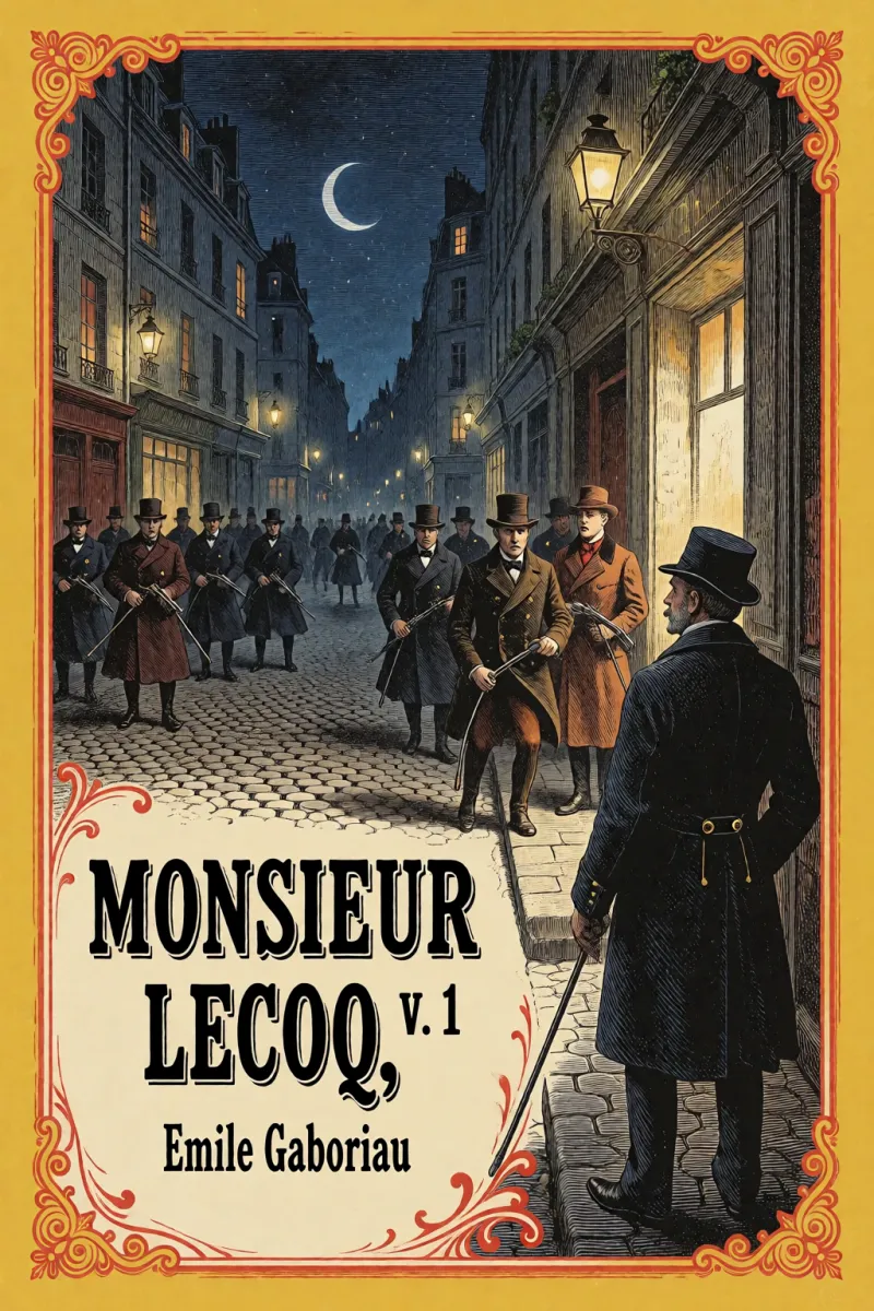 Cover of Monsieur Lecoq, v. 1 by Emile Gaboriau