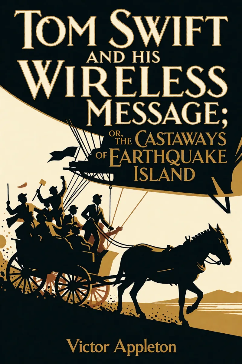 Cover of Tom Swift and His Wireless Message; Or, The Castaways of Earthquake Island by Victor Appleton