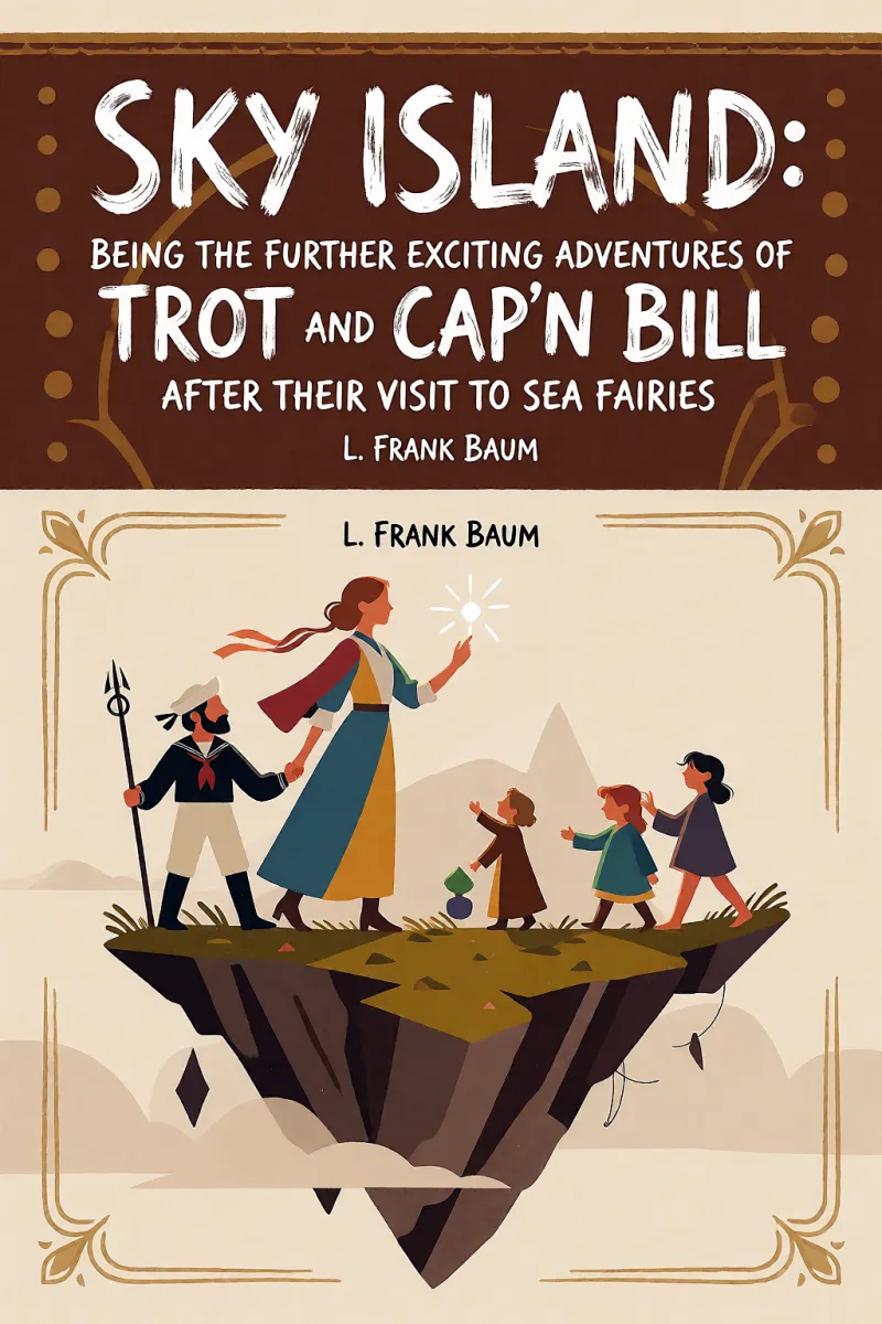 Cover of Sky Island: Being the further exciting adventures of Trot and Cap'n Bill after their visit to the sea fairies by L. Frank Baum
