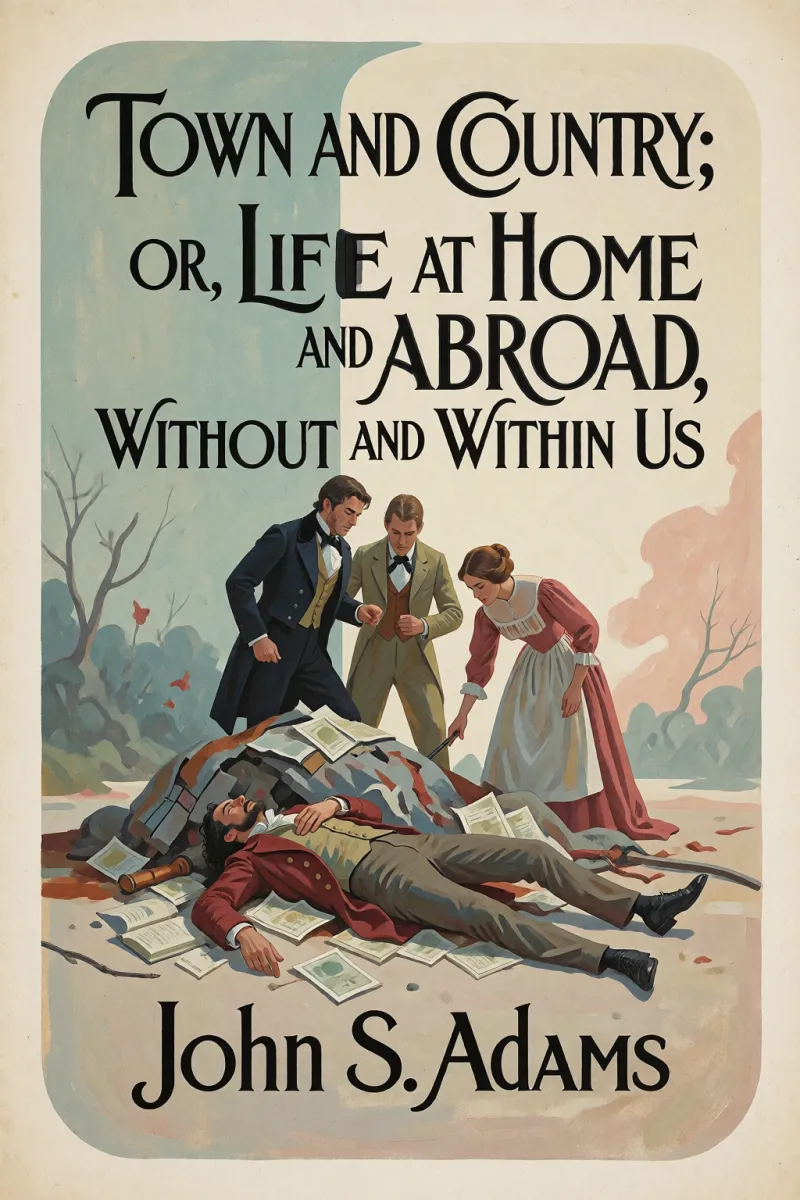 Cover of Town and Country; Or, Life at Home and Abroad, Without and Within Us by John S. Adams