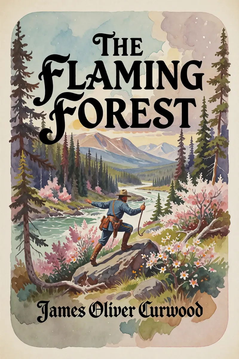 Cover of The Flaming Forest by James Oliver Curwood