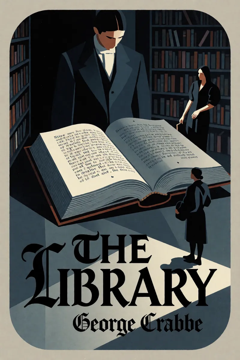 Cover of The Library by George Crabbe