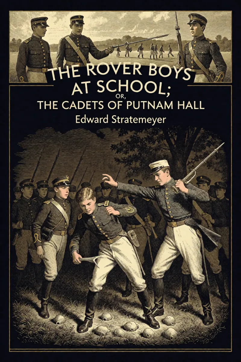 Cover of The Rover Boys at School; Or, The Cadets of Putnam Hall by Edward Stratemeyer