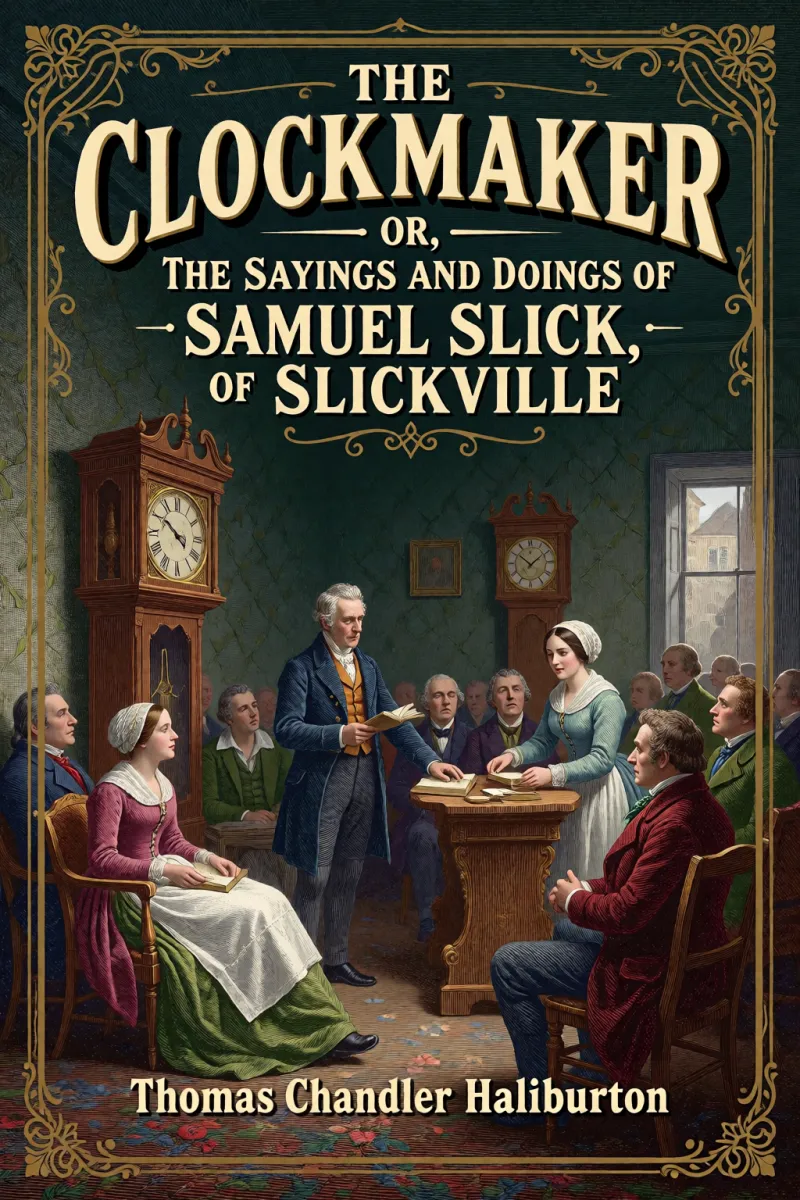 Cover of The Clockmaker — or, the Sayings and Doings of Samuel Slick, of Slickville by Thomas Chandler Haliburton