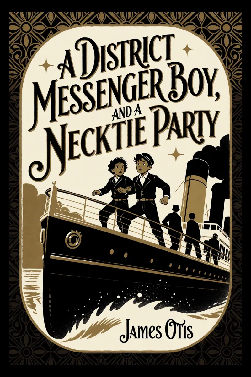 Cover of A District Messenger Boy, and A Necktie Party by James Otis