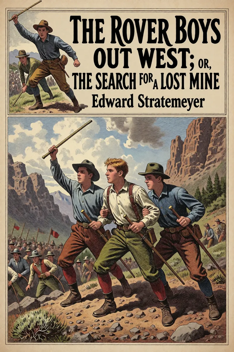 Cover of The Rover Boys out West; Or, The Search for a Lost Mine by Edward Stratemeyer