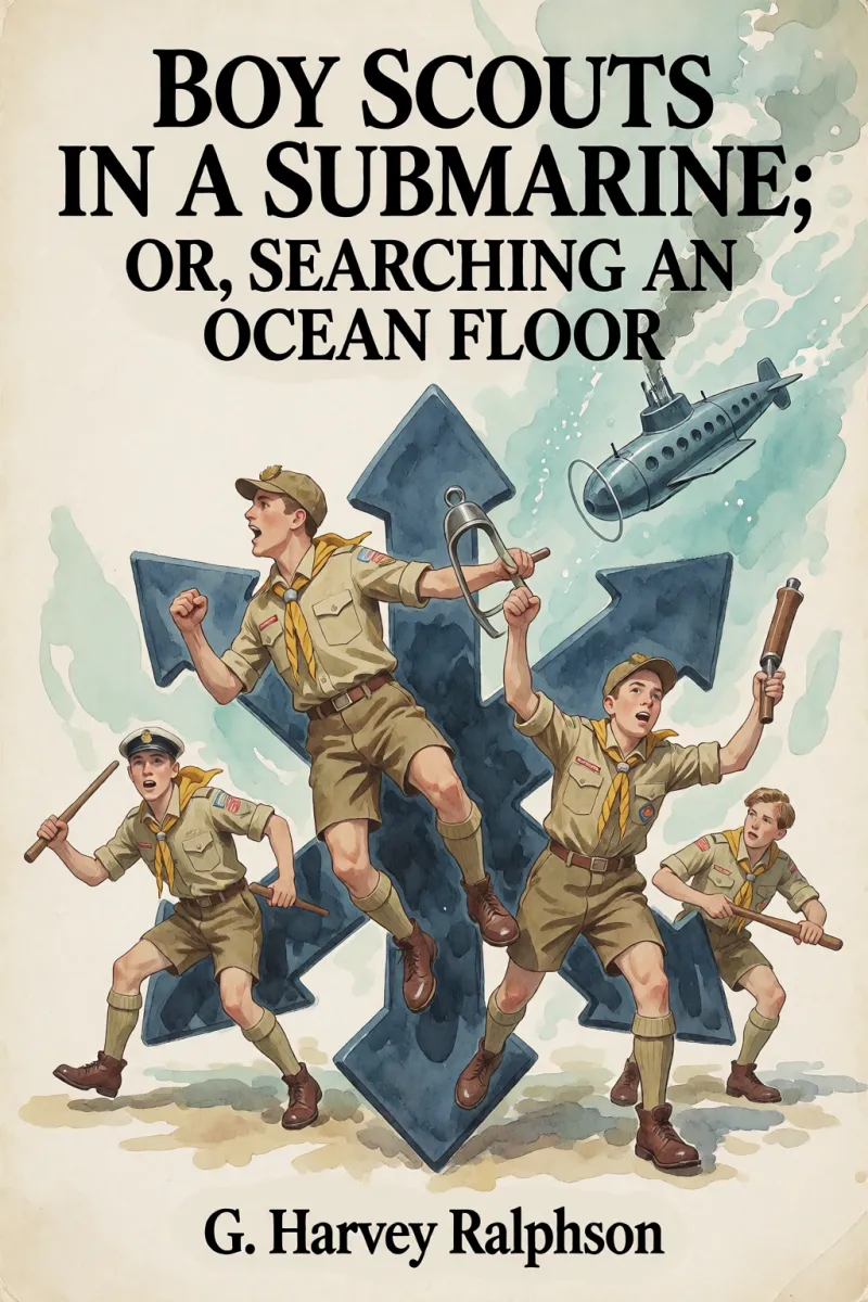 Cover of Boy Scouts in a Submarine; Or, Searching an Ocean Floor by G. Harvey Ralphson