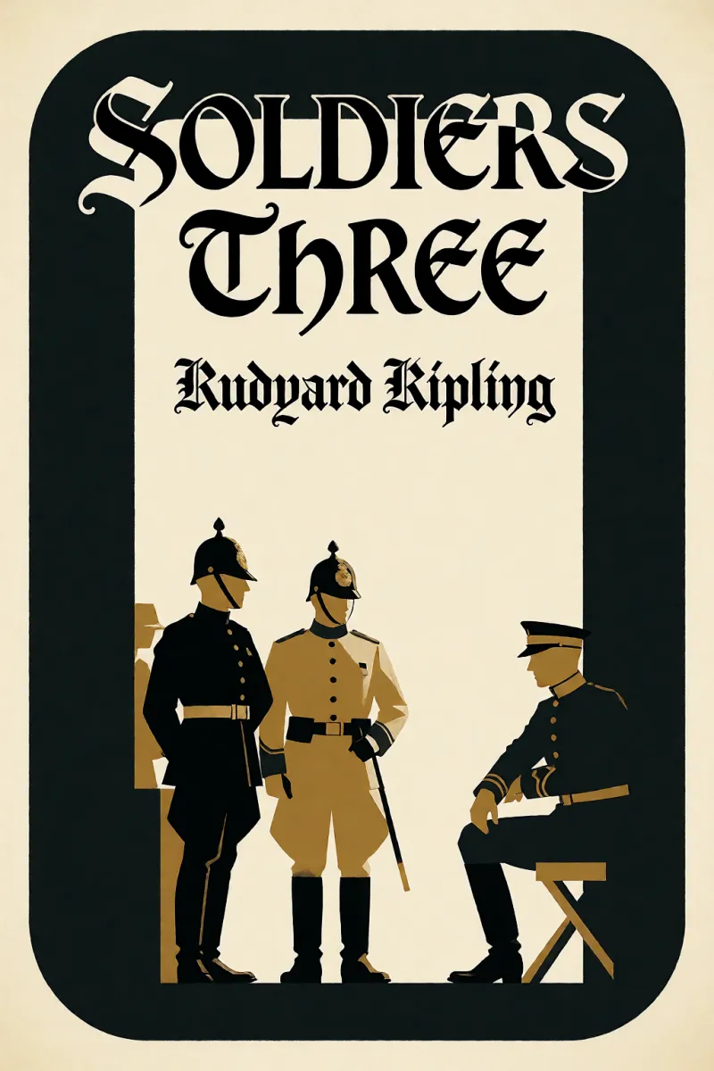 Cover of Soldiers Three by Rudyard Kipling