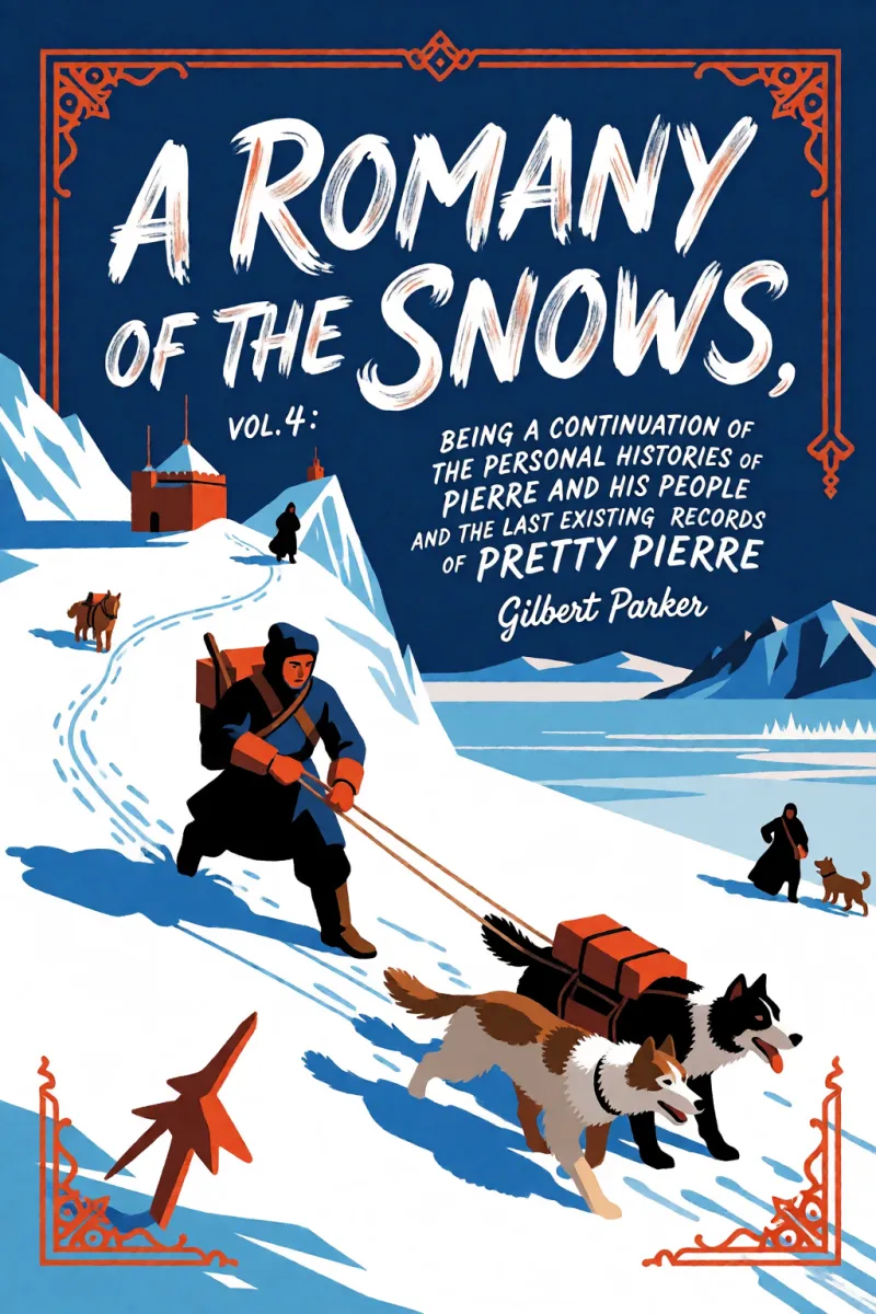 Cover of A Romany of the Snows, vol. 4: Being a Continuation of the Personal Histories of "Pierre and His People" and the Last Existing Records of Pretty Pierre by Gilbert Parker