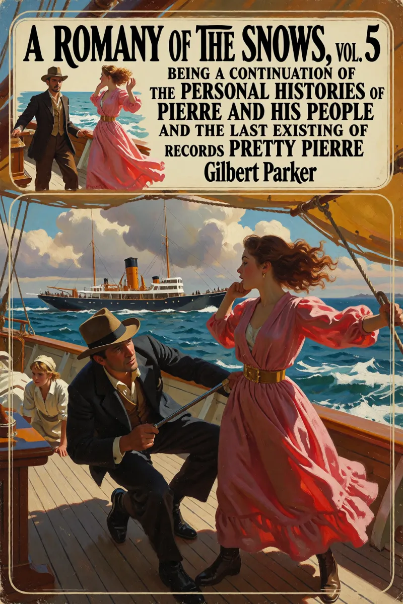 Cover of A Romany of the Snows, vol. 5: Being a Continuation of the Personal Histories of "Pierre and His People" and the Last Existing Records of Pretty Pierre by Gilbert Parker