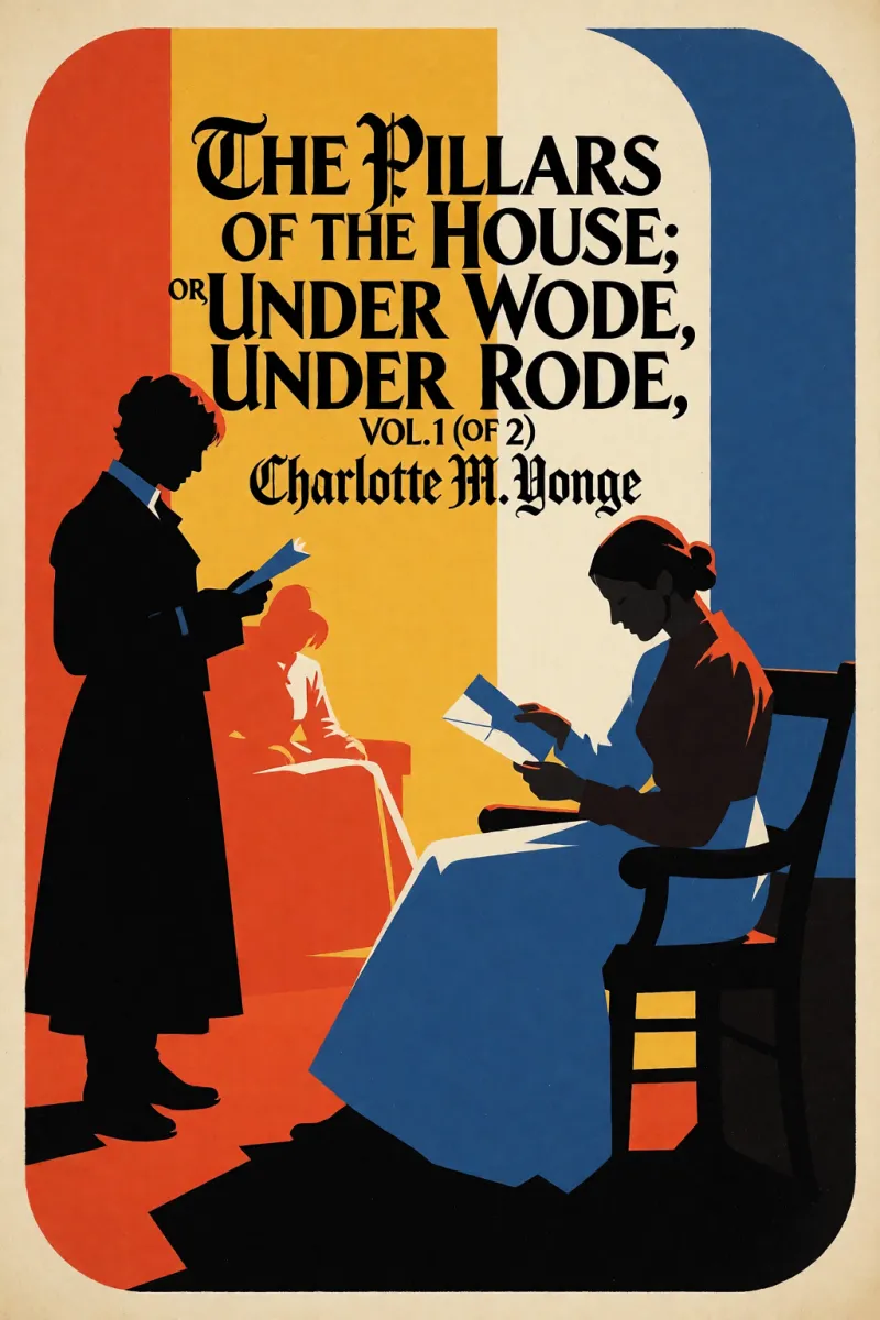 Cover of The Pillars of the House; Or, Under Wode, Under Rode, Vol. 1 (of 2) by Charlotte M. Yonge