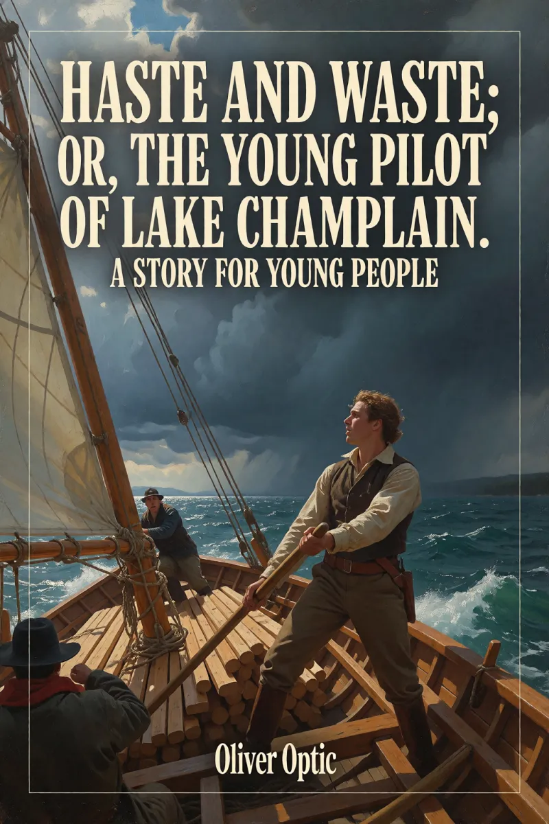Cover of Haste and Waste; Or, the Young Pilot of Lake Champlain. A Story for Young People by Oliver Optic