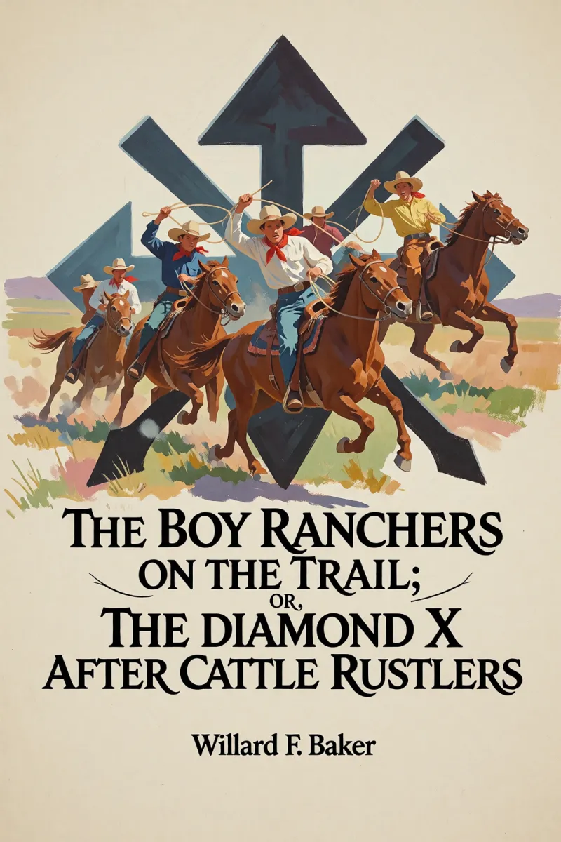 Cover of The Boy Ranchers on the Trail; Or, The Diamond X After Cattle Rustlers by Willard F. Baker