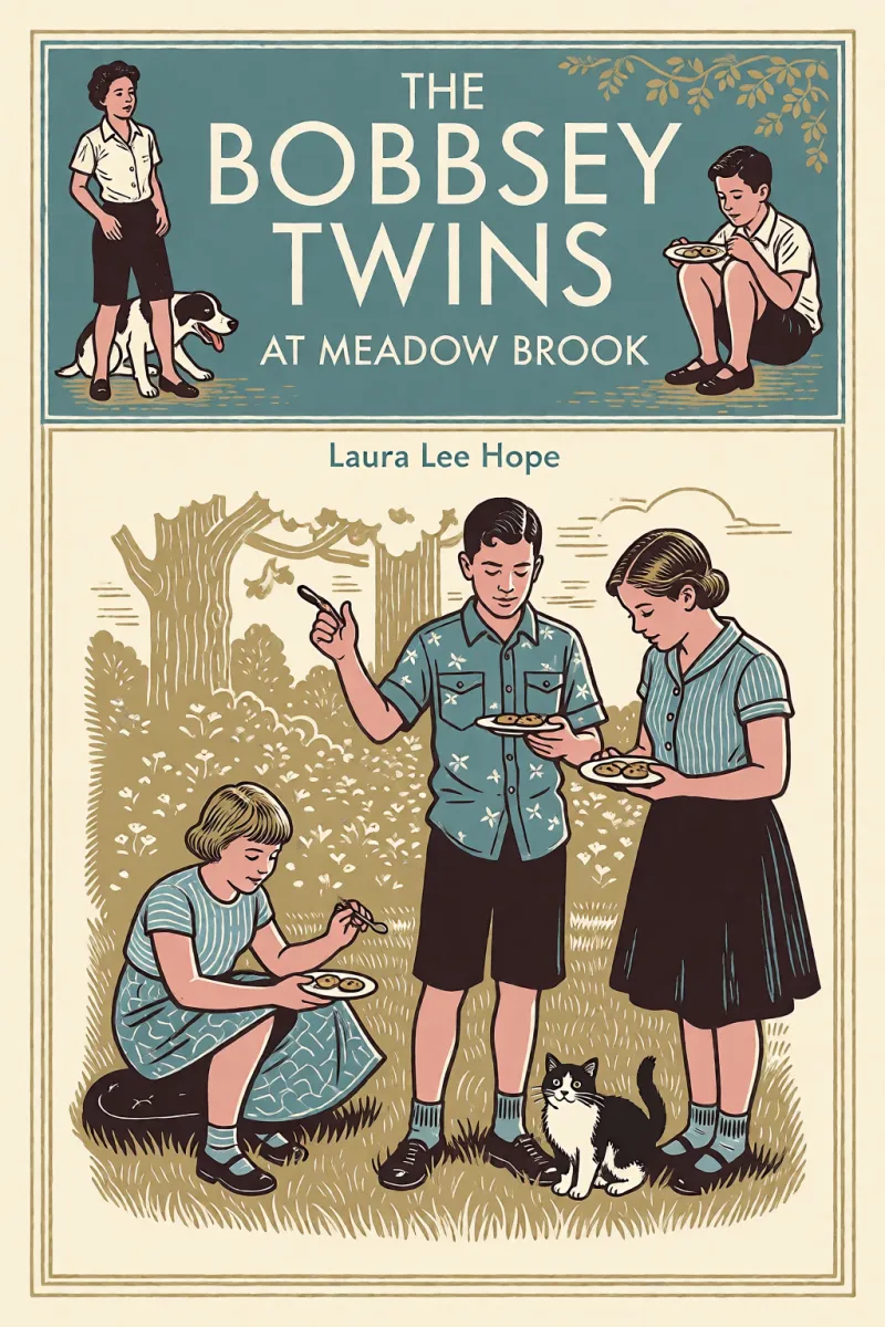 Cover of The Bobbsey Twins at Meadow Brook by Laura Lee Hope