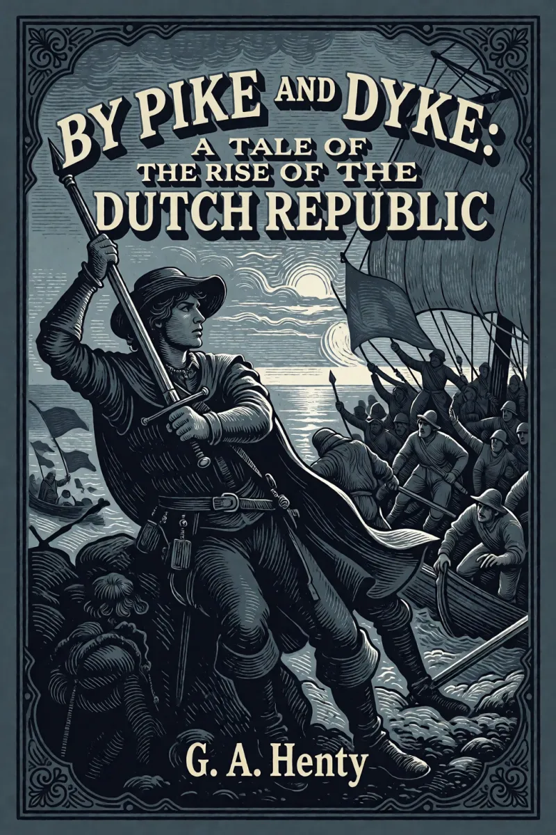 Cover of By Pike and Dyke: a Tale of the Rise of the Dutch Republic by G. A. Henty