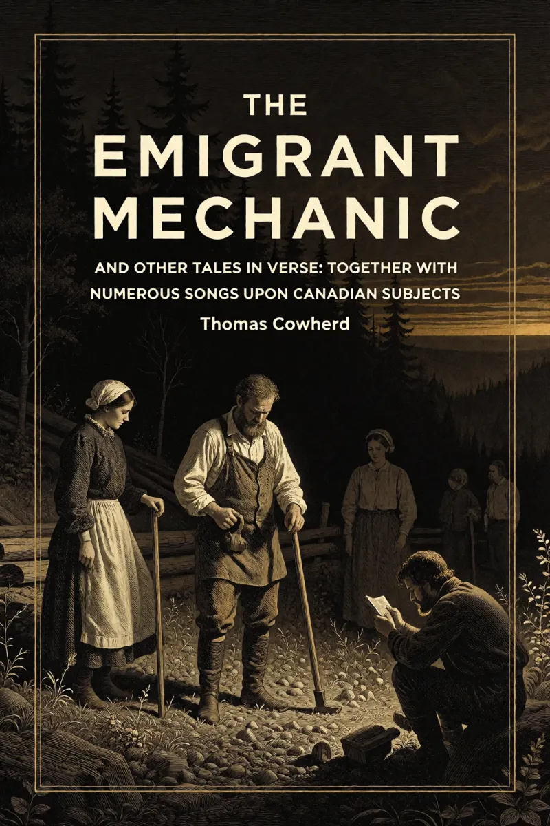 Cover of The Emigrant Mechanic and Other Tales in Verse: Together with Numerous Songs Upon Canadian Subjects by Thomas Cowherd