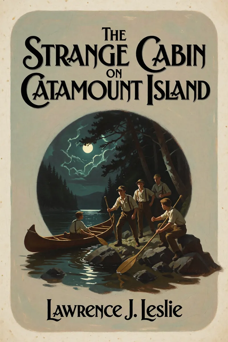 Cover of The Strange Cabin on Catamount Island by Lawrence J. Leslie