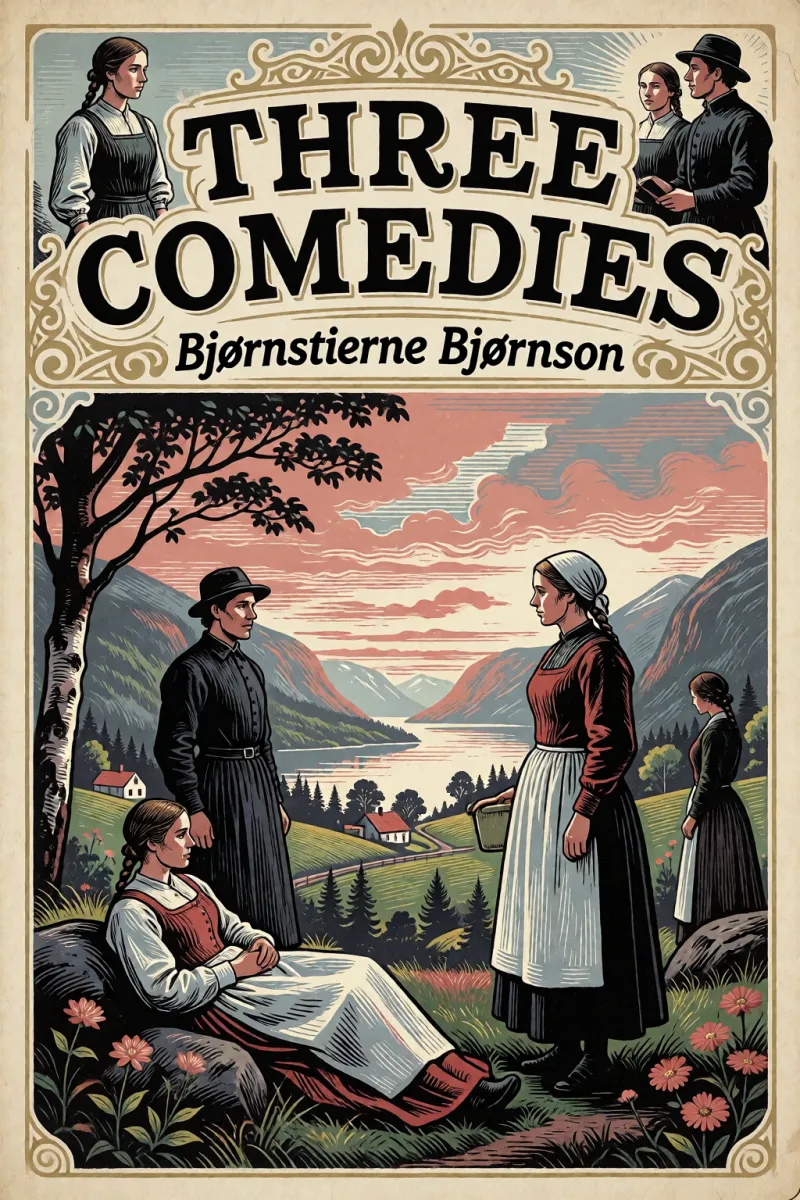 Cover of Three Comedies by Bjørnstjerne Bjørnson