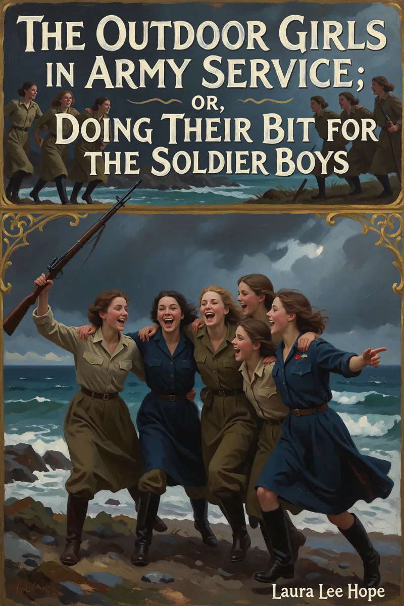 Cover of The Outdoor Girls in Army Service; Or, Doing Their Bit for the Soldier Boys by Laura Lee Hope