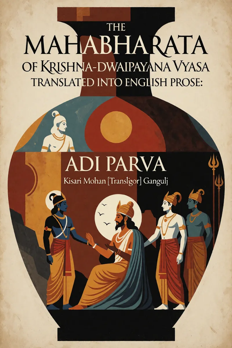 Cover of The Mahabharata of Krishna-Dwaipayana Vyasa Translated into English Prose: Adi Parva by Kisari Mohan [Translator] Ganguli